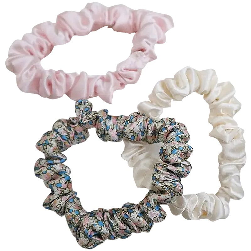 Liberty London Silk Scrunchies  Nude