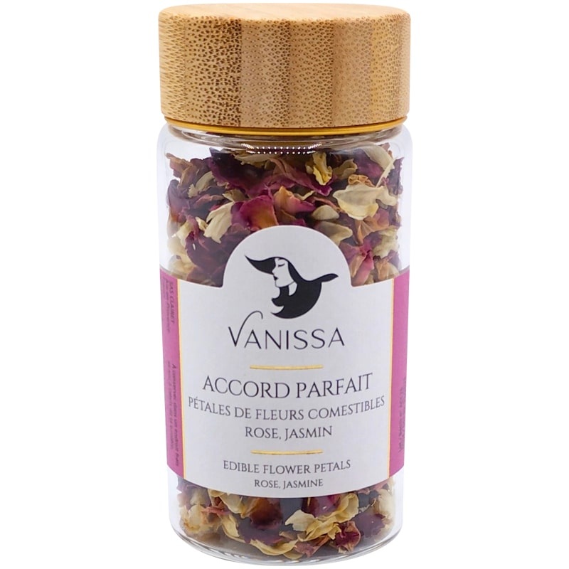 Accord Parfait Edible Flower Petals: Rose, Jasmine