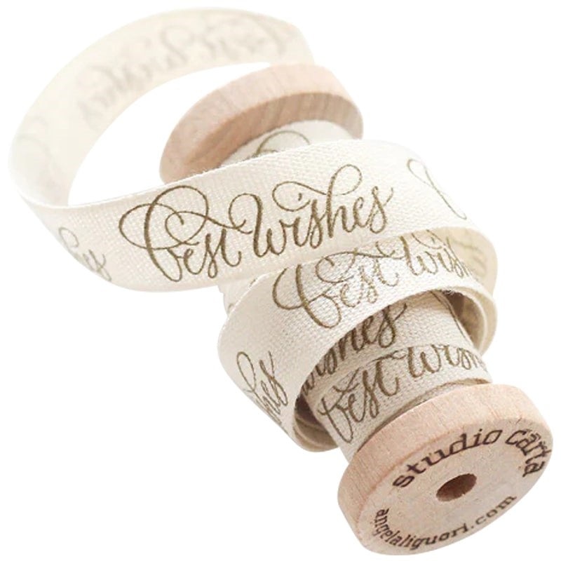 Best Wishes Calligraphy Ribbon