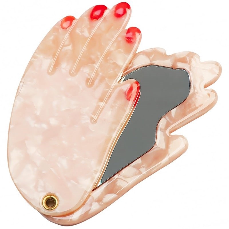 White Hand Mirror
