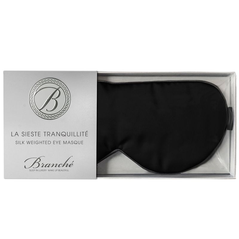 La Sieste Tranquillite Silk Weighted Eye Masque - Black