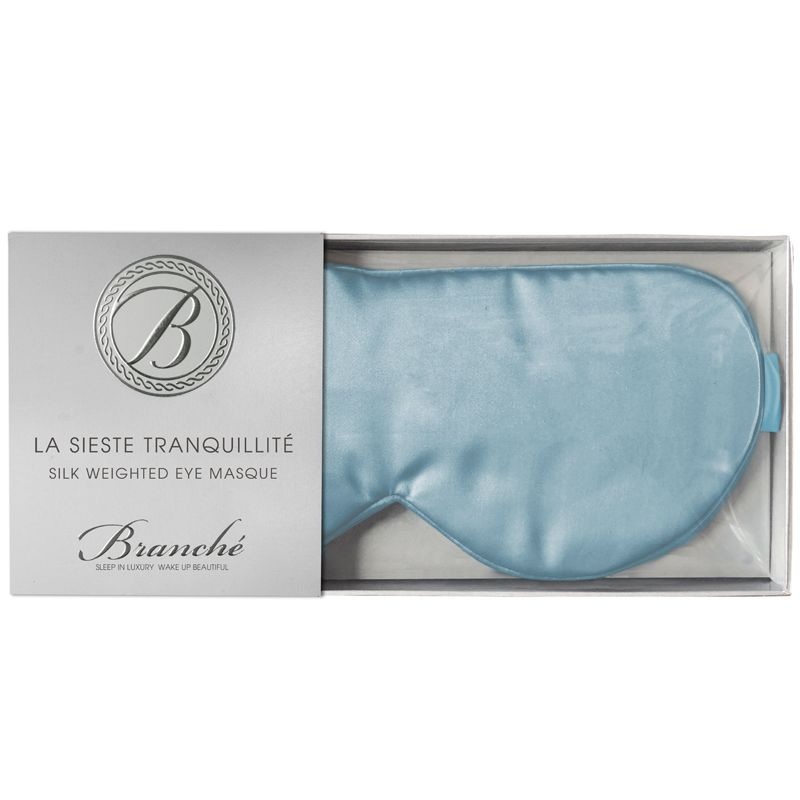 La Sieste Tranquillite Silk Weighted Eye Masque - Blue