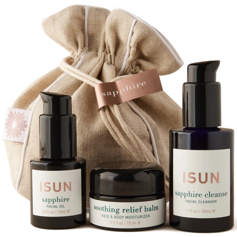 Sapphire Travel Pouch for Sensitive Skin