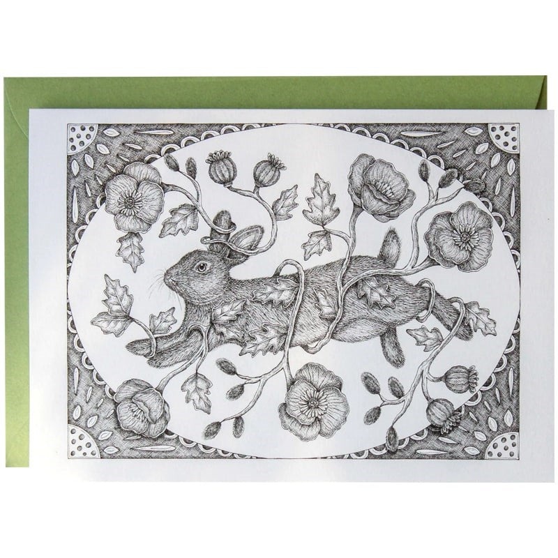Through the Poppies Greeting Card