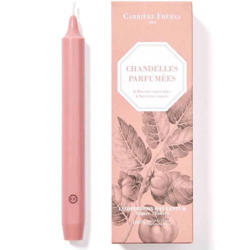 Tomato 8" Taper Candles