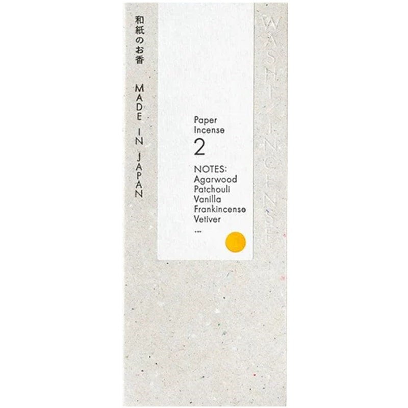 Washi Paper Incense Strips - #2 Elegant Agarwood