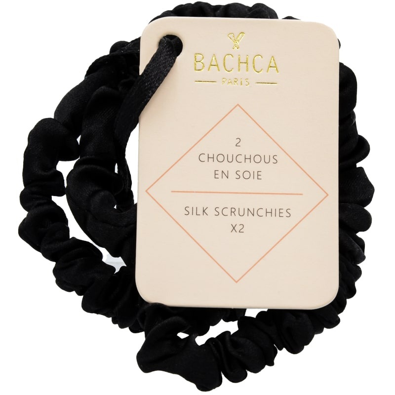 Black Silk Scrunchies