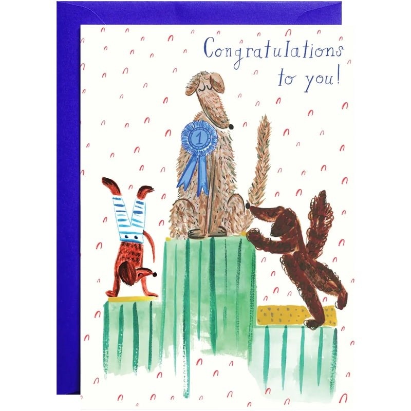 Westminster Blue Ribbon Greeting Card